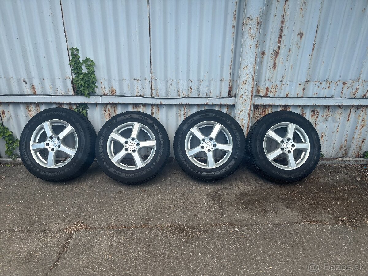 alu enzo 6,5x16 et 33 5x112+215/65 r 16 michelin a5