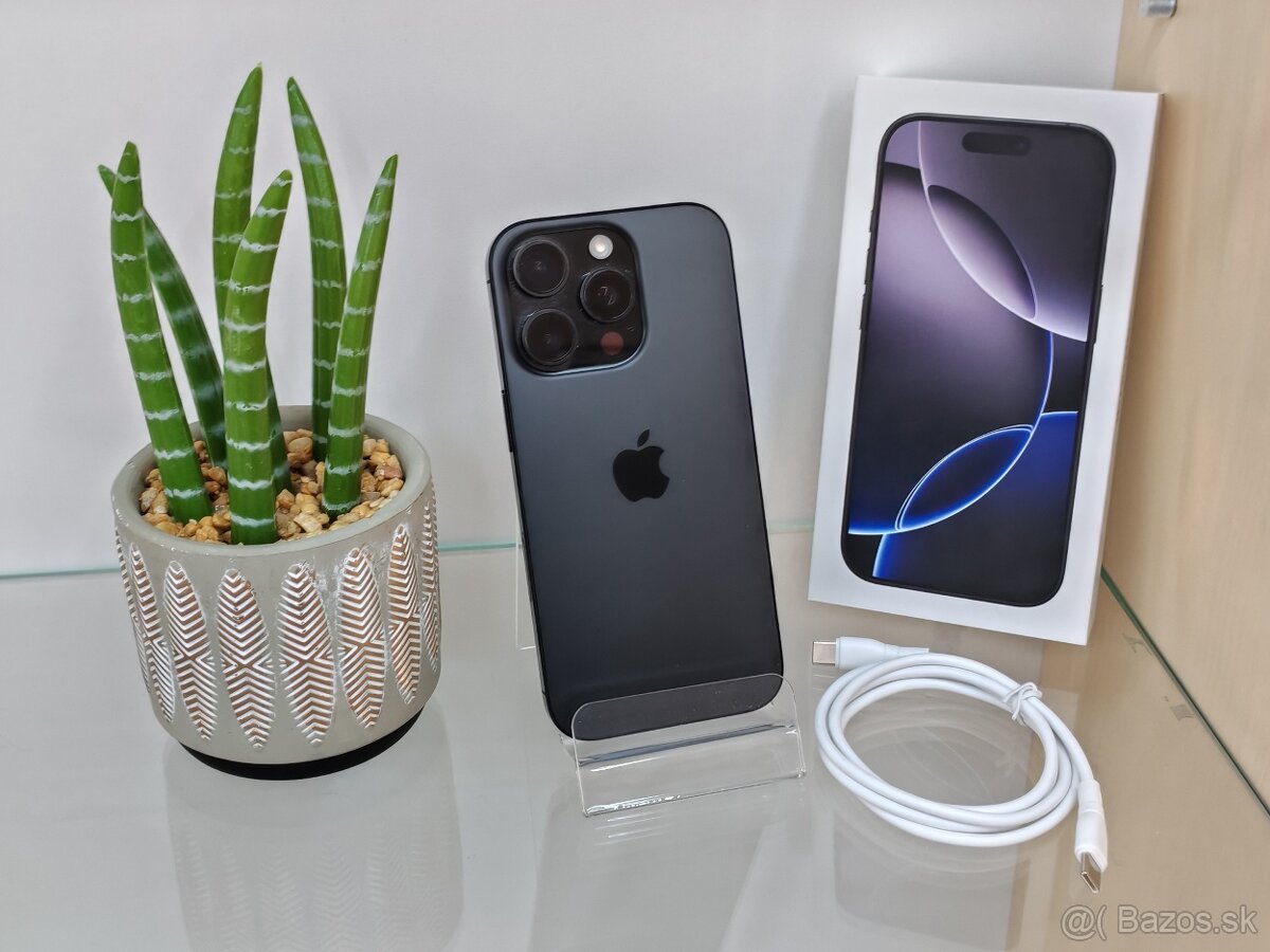 Apple iPhone 16 Pro 128GB Black Titanium | ZÁRUKA 24M