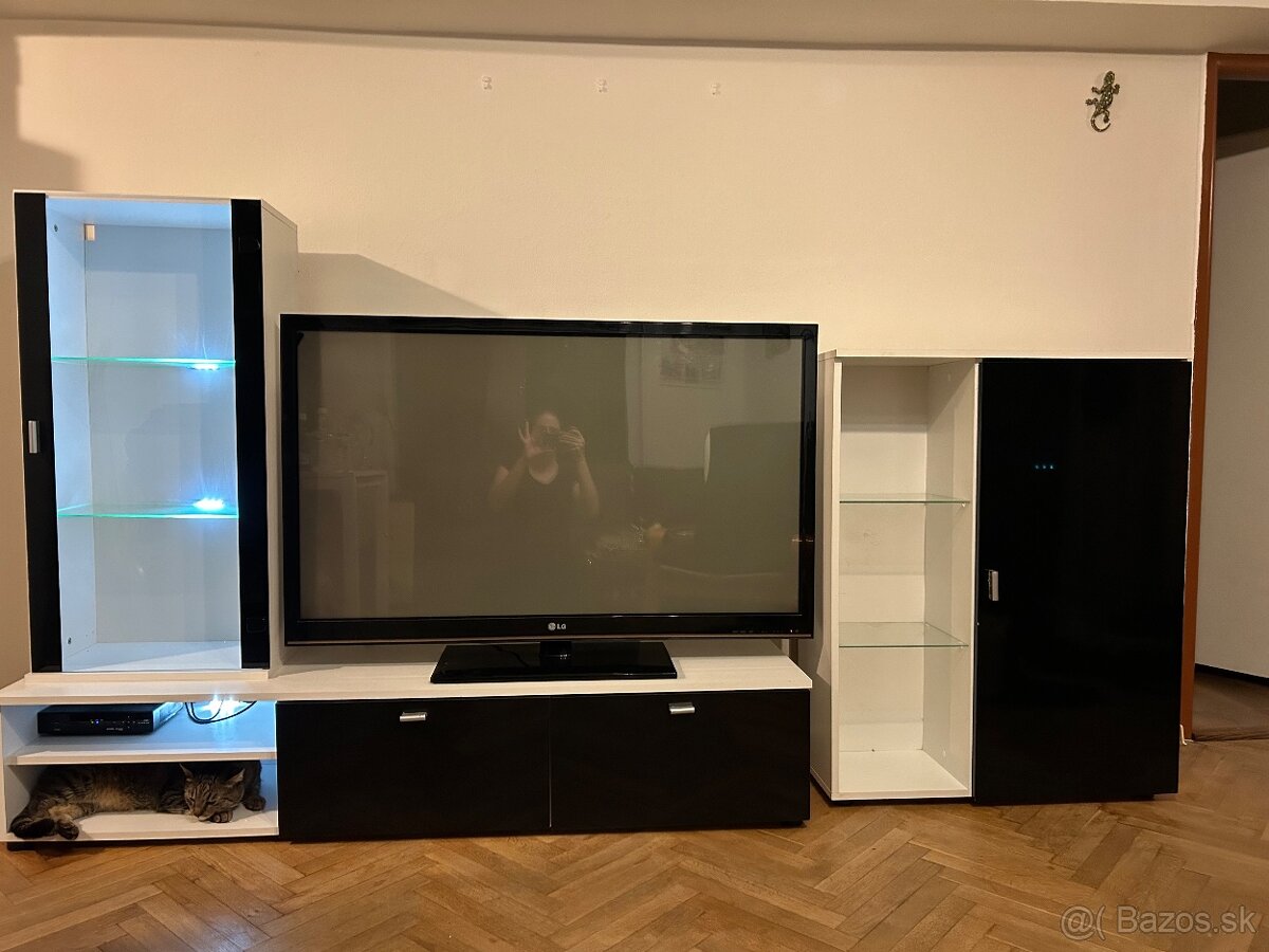 TV plazma LG + obývačková stena