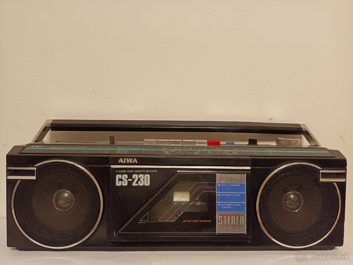 Aiwa CS230 radiomagnetofon retro kazeťák