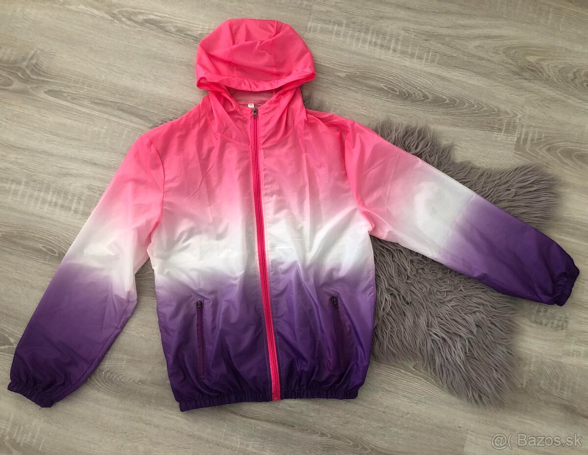 Cyklo bunda s kapucňou, veľkosť L/XL
