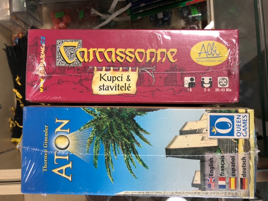 doskové hry Carcassone + Aton