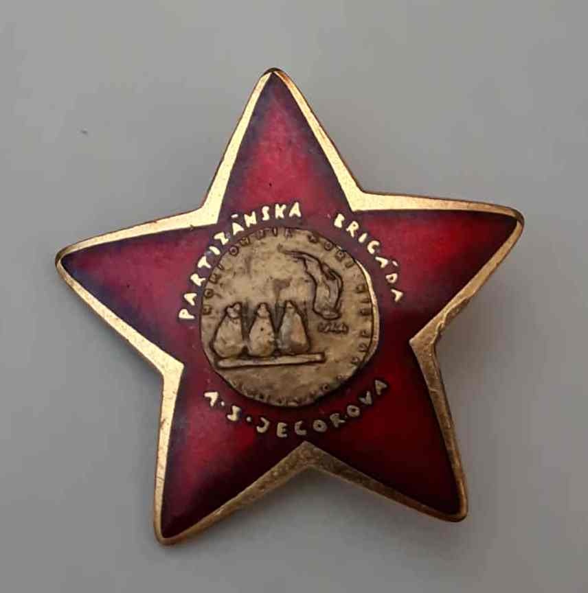 Predam hviezdu-Parizanska brigada Jegorov.