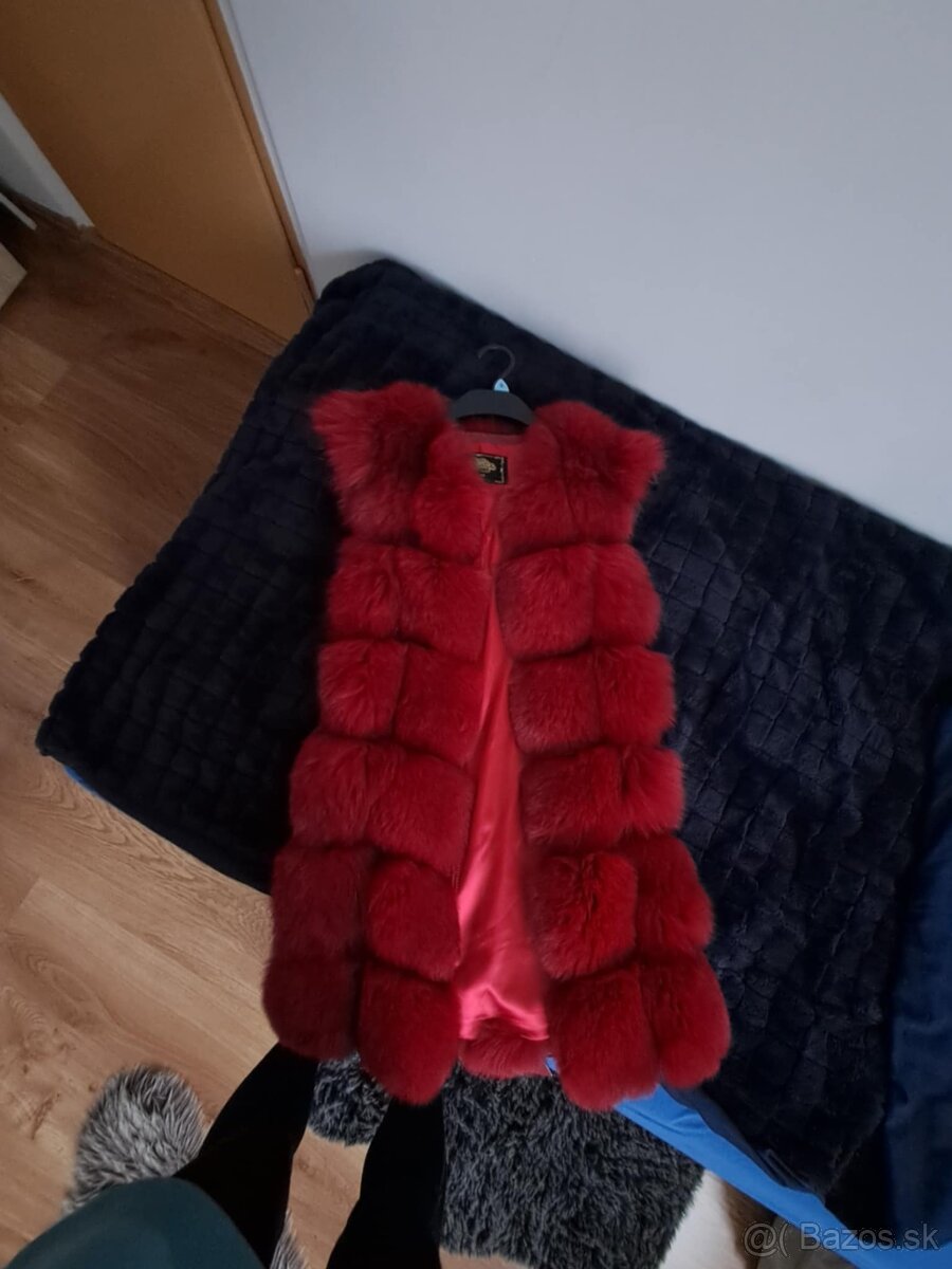 Luxusná kožušinová vesta z polárnej líšky