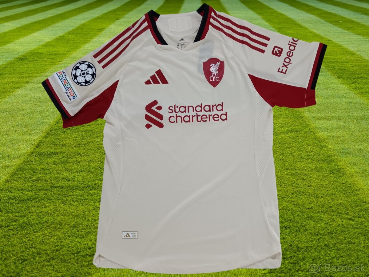 futbalový dres Liverpol FC 25/26 Authentic bežový