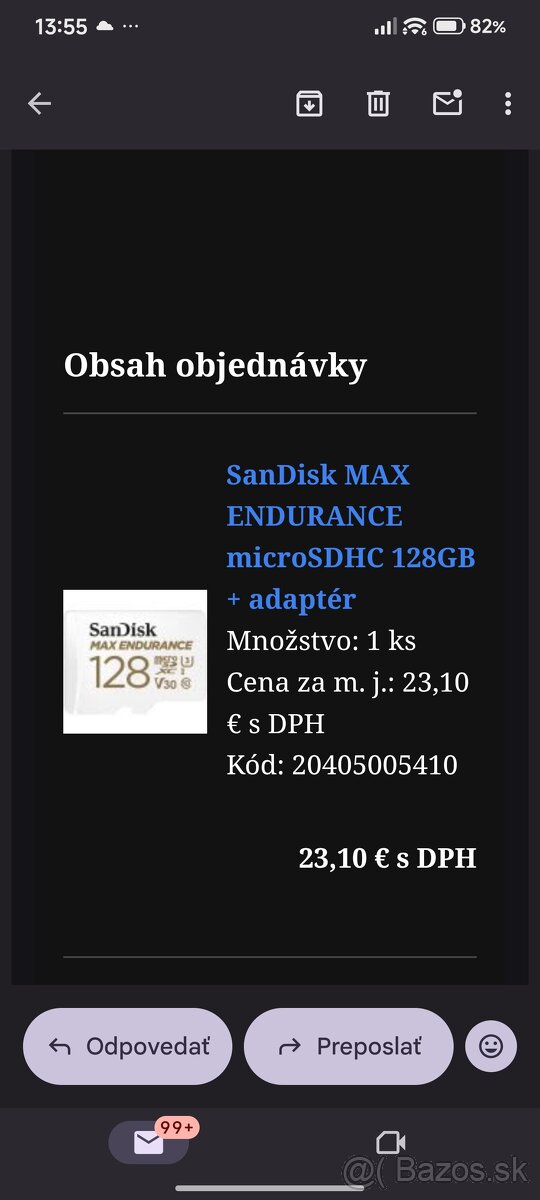 Predám nový Carplay Dashcam 4K