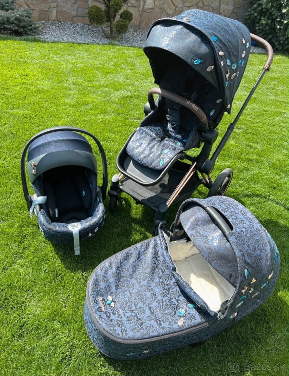 Prémiový kočík CYBEX (kompletný set 3v1) – TOP stav