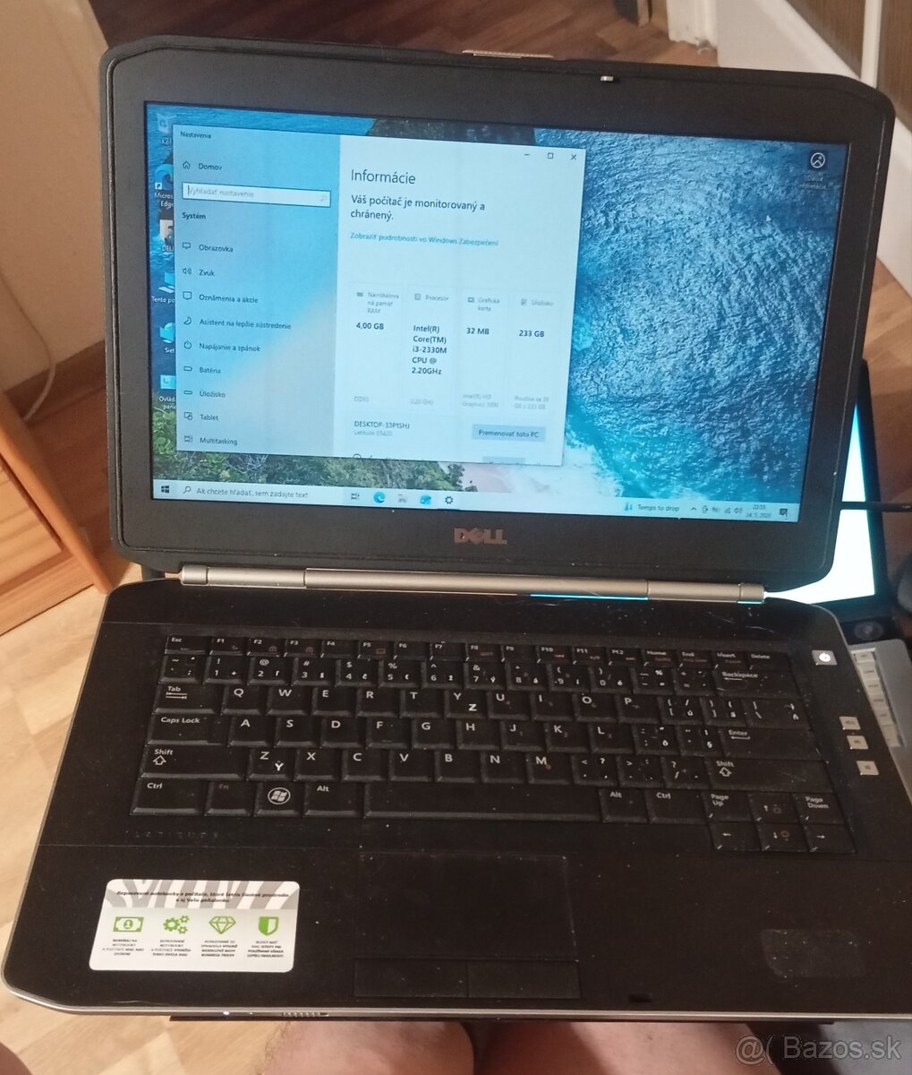 Dell E5420 - i3 2330M, 4GB, 320GB, 14"