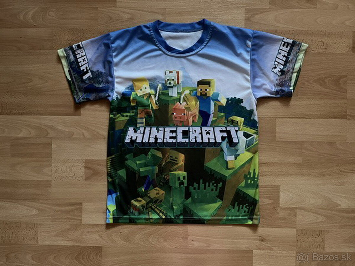 Tričko Minecraft - veľ.158