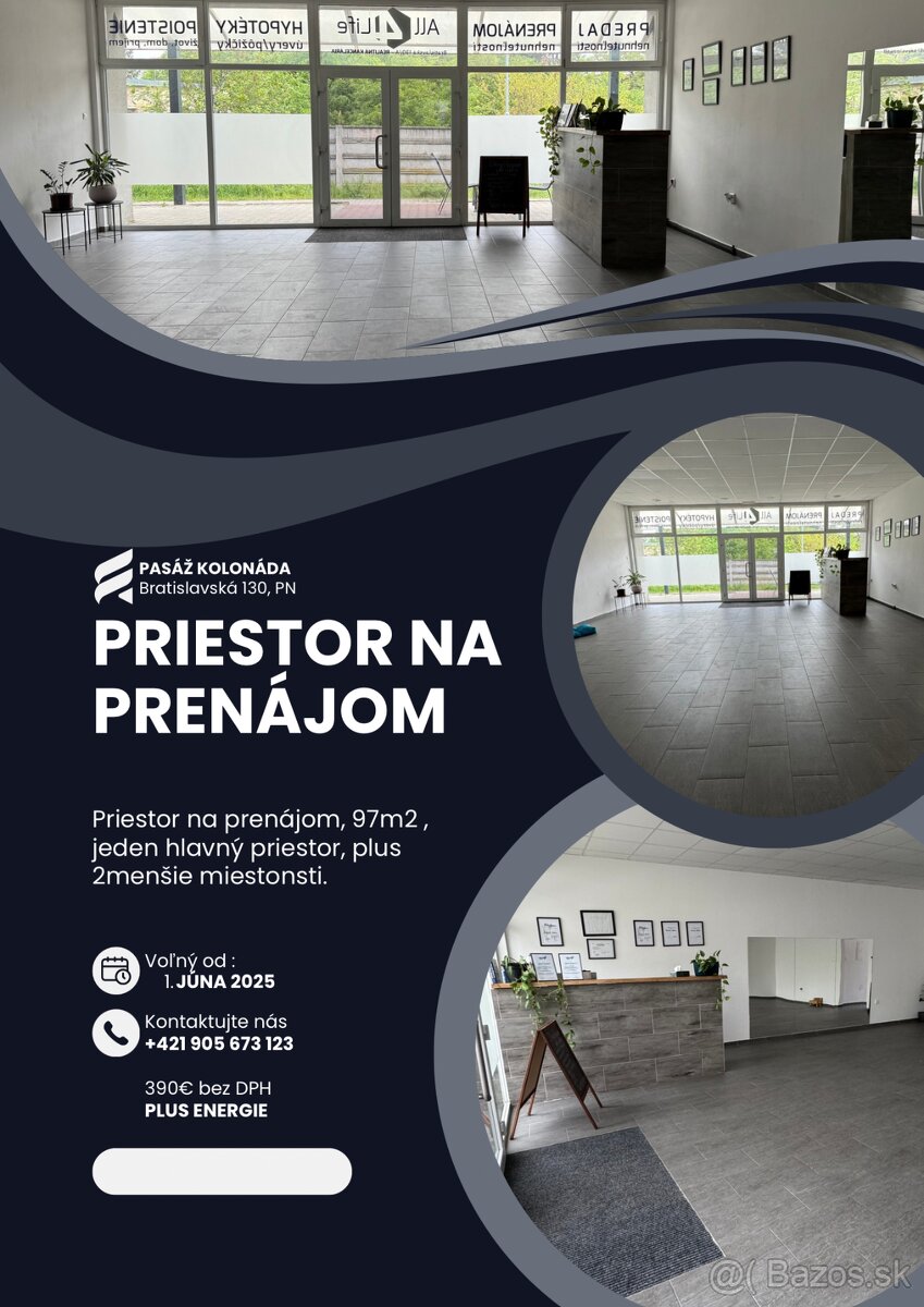 Obchodny priestor na prenajom