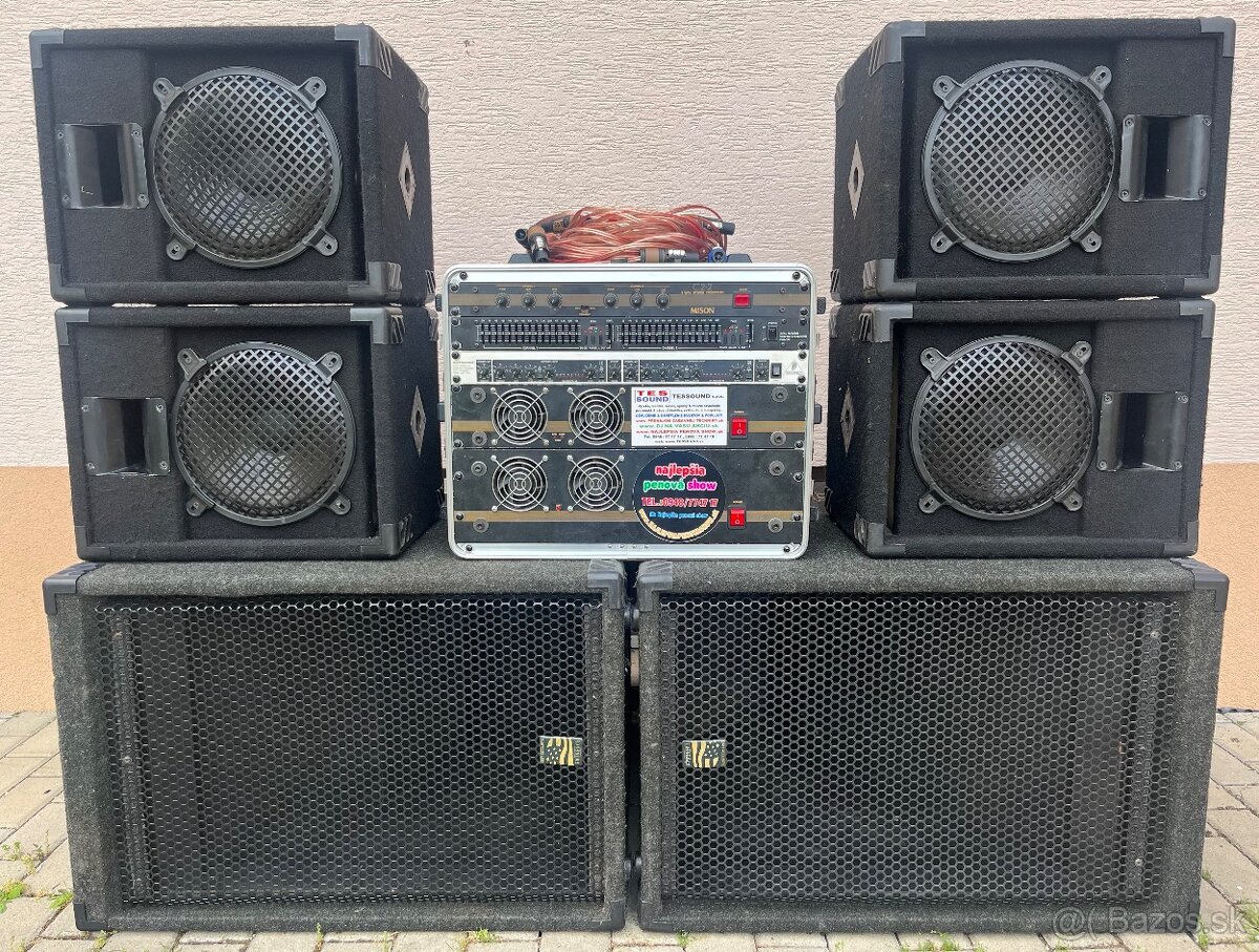 POCTIVÉ KOMPLET OZVUČENIE 4+2 = 3000W len za 2590,00€