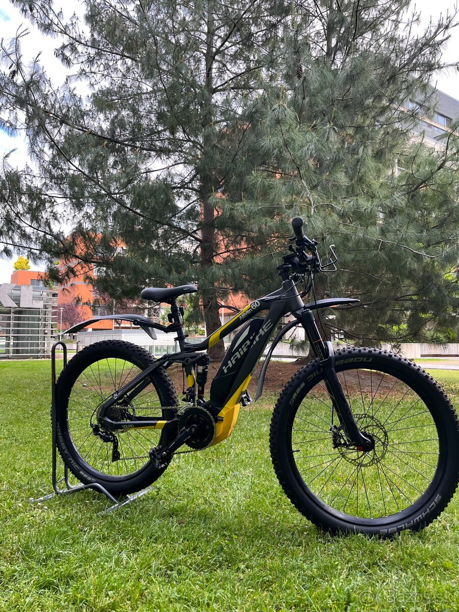 Haibike celoodpružený elektrický horský bicykel