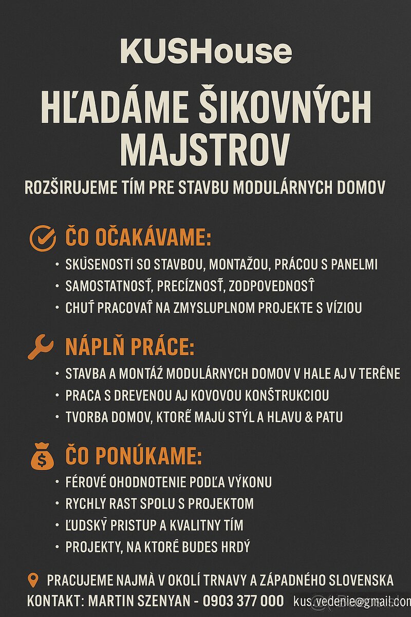 Montaznik Modularne stavby