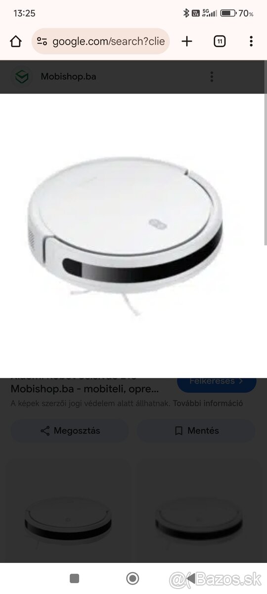 Xiaomi E 10 robotický vysávač