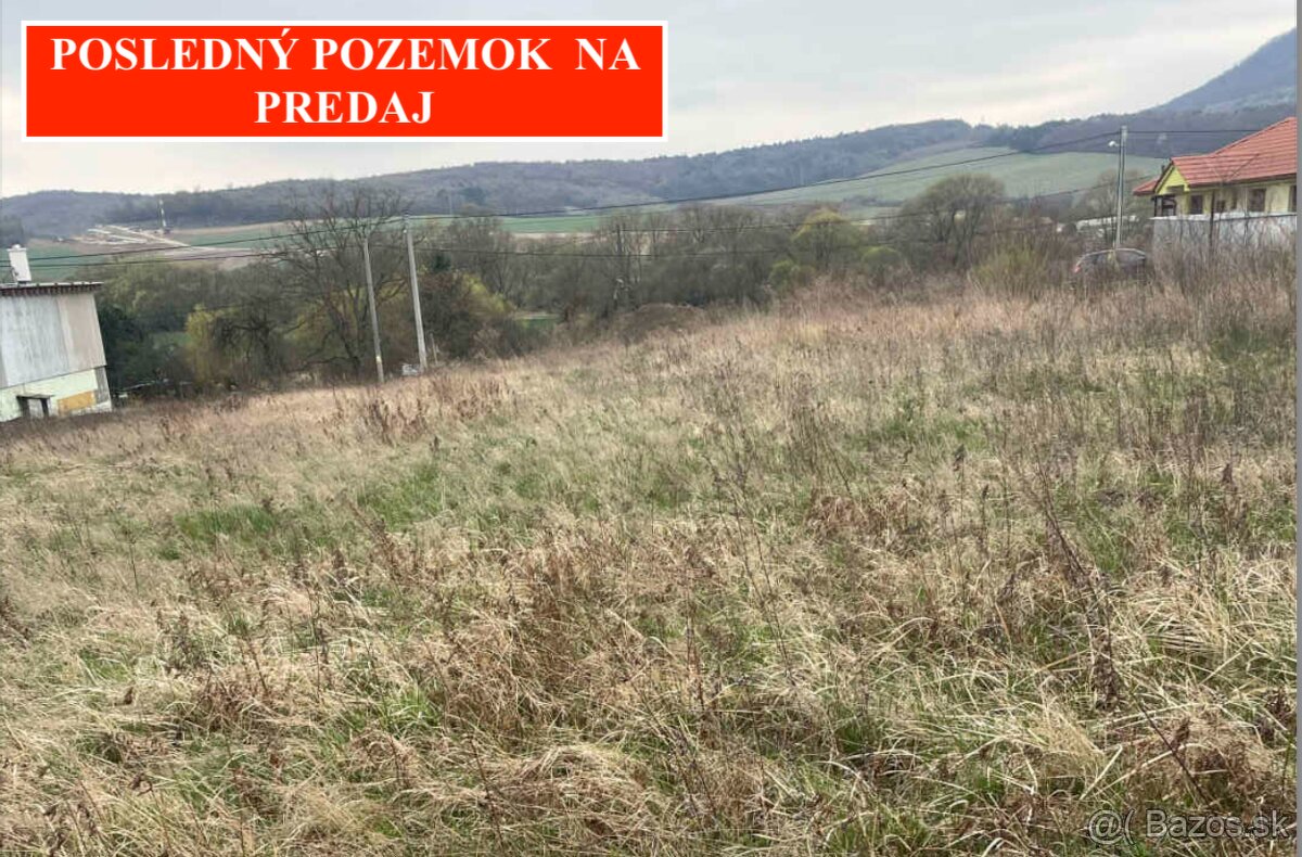 POZOR POSLEDNÝ pozemok predaj Nižná Šebastová, časť Prešov
