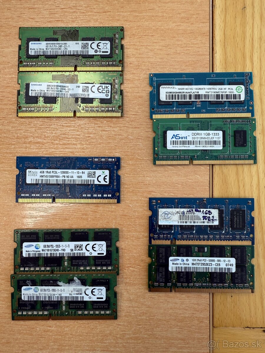 Predám komponenty do notebookov a PC