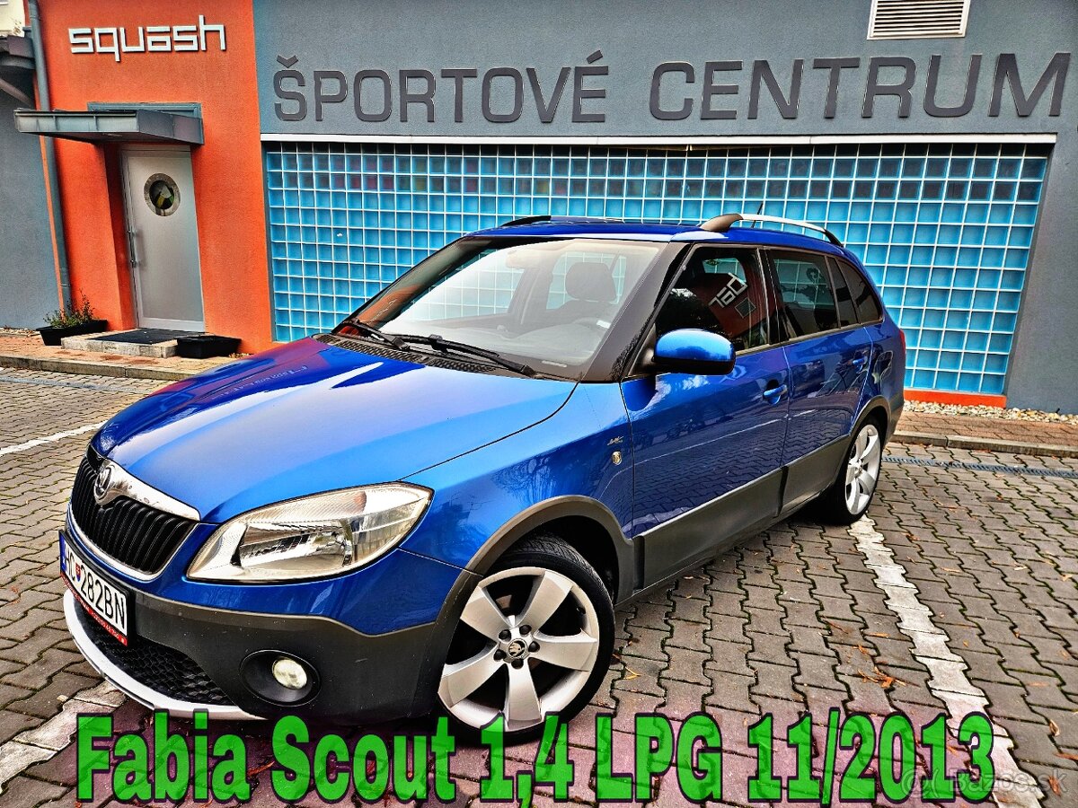 Škoda Fabia II.Combi SCOUT 1,4 /63kW Benzin/ LPG rv: 11/2013