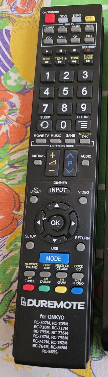 Ovladac Onkyo pre viac modelov ,novy,zaruka,