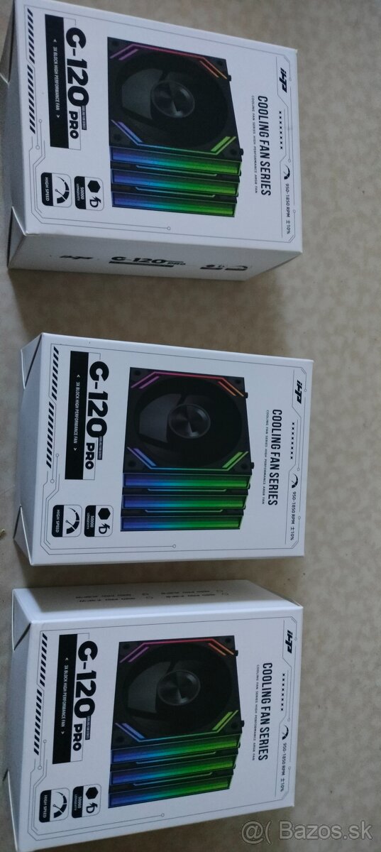iHTP G-120 PRO ARGB VENTILÁTORY - biele, čierne