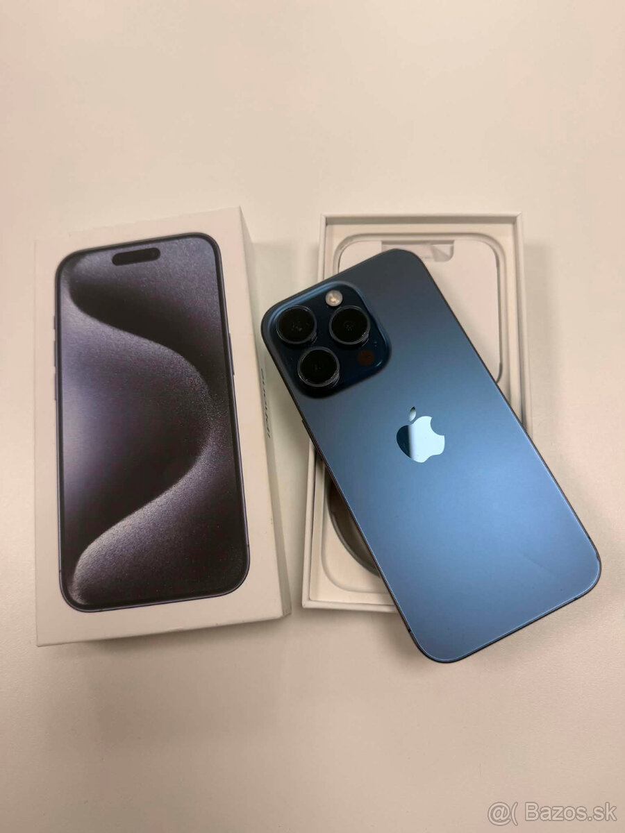 iPhone 15 Pro Blue Titanium