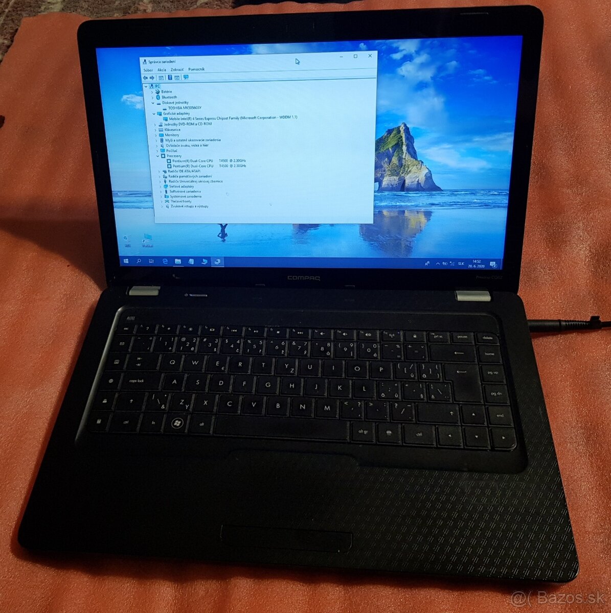 Notebook HP Compaq Presario CQ62