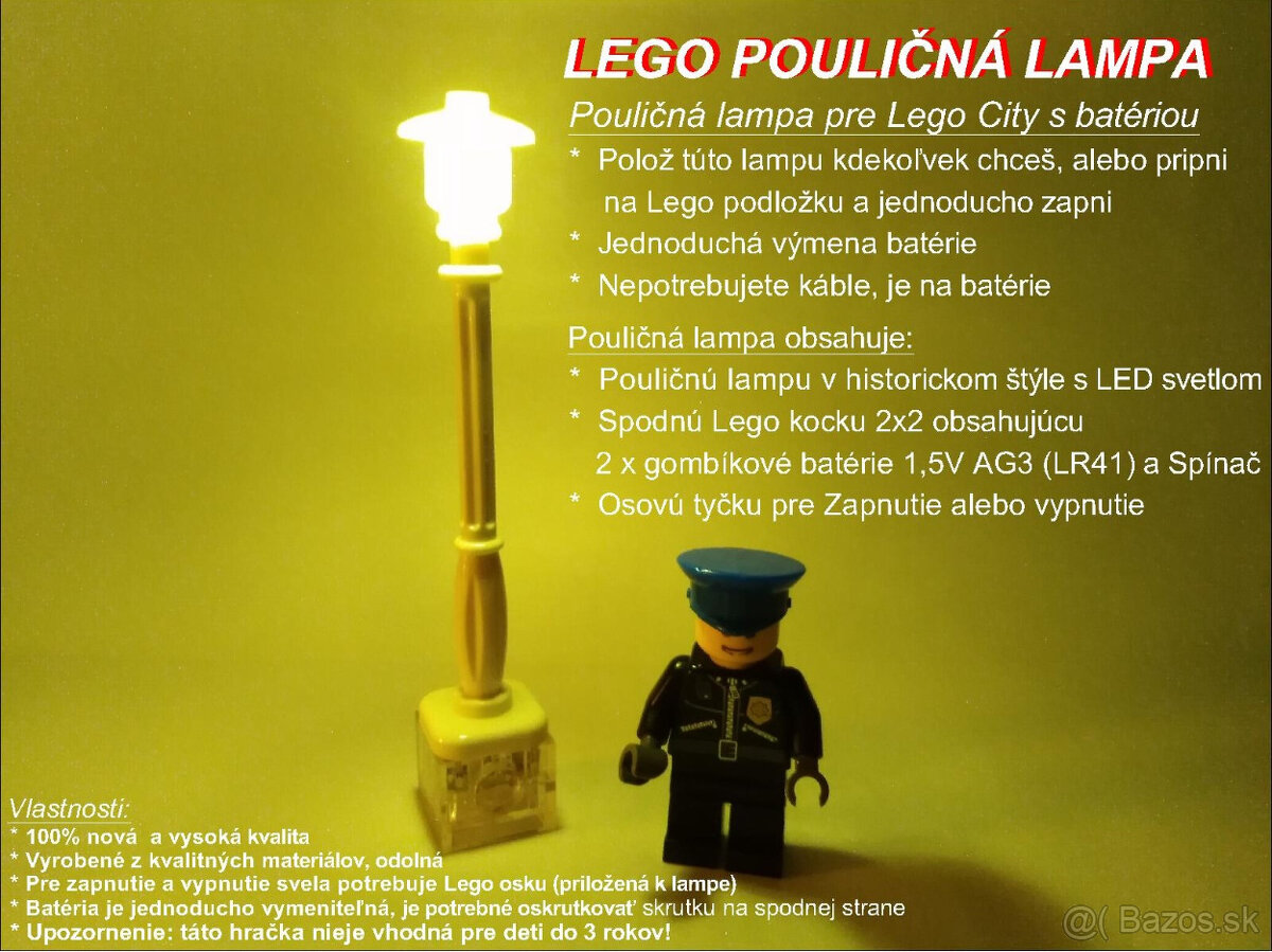 LED LEGO POULIČNÁ LAMPA