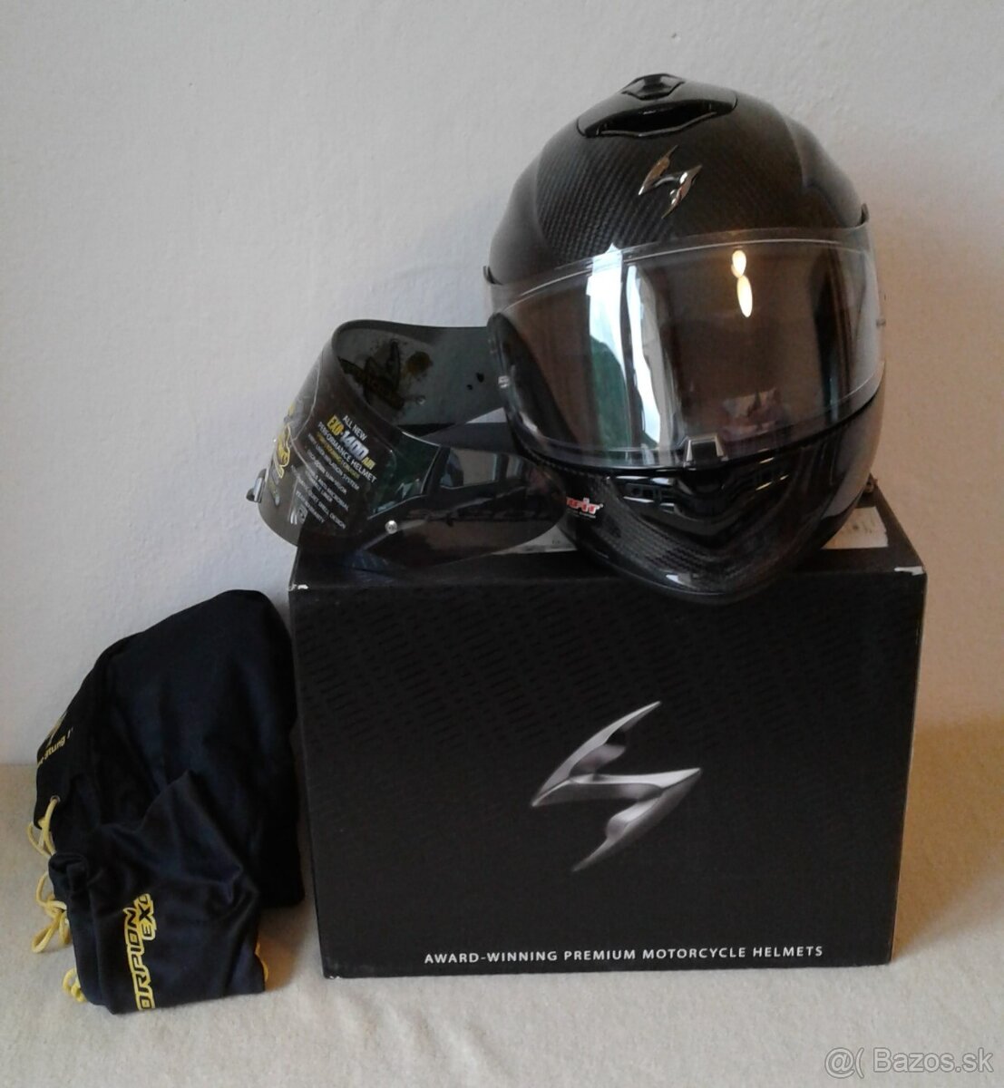 Predám prilbu Scorpion EXO-1400 Carbon Air Solid