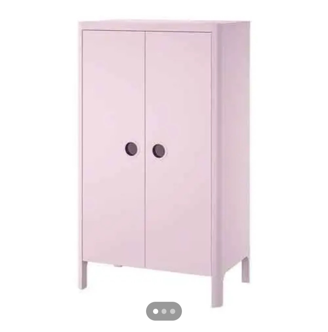 Skriňa Busunge Ikea ružová