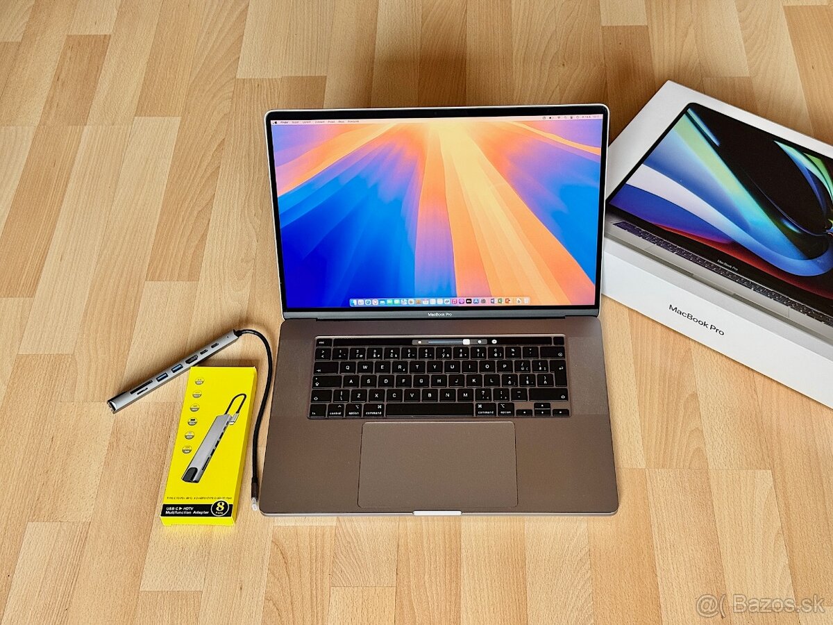 MacBook Pro 16" i7-2.6GHz/16GB/512GB, Výdrž batérie 6 hod.