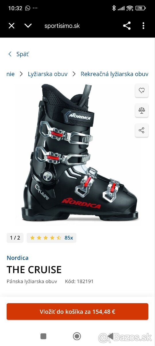 Lyžiarky Nordica Cruise