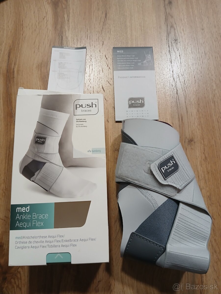 Nová značková profesionálna ortéza na pravý členok