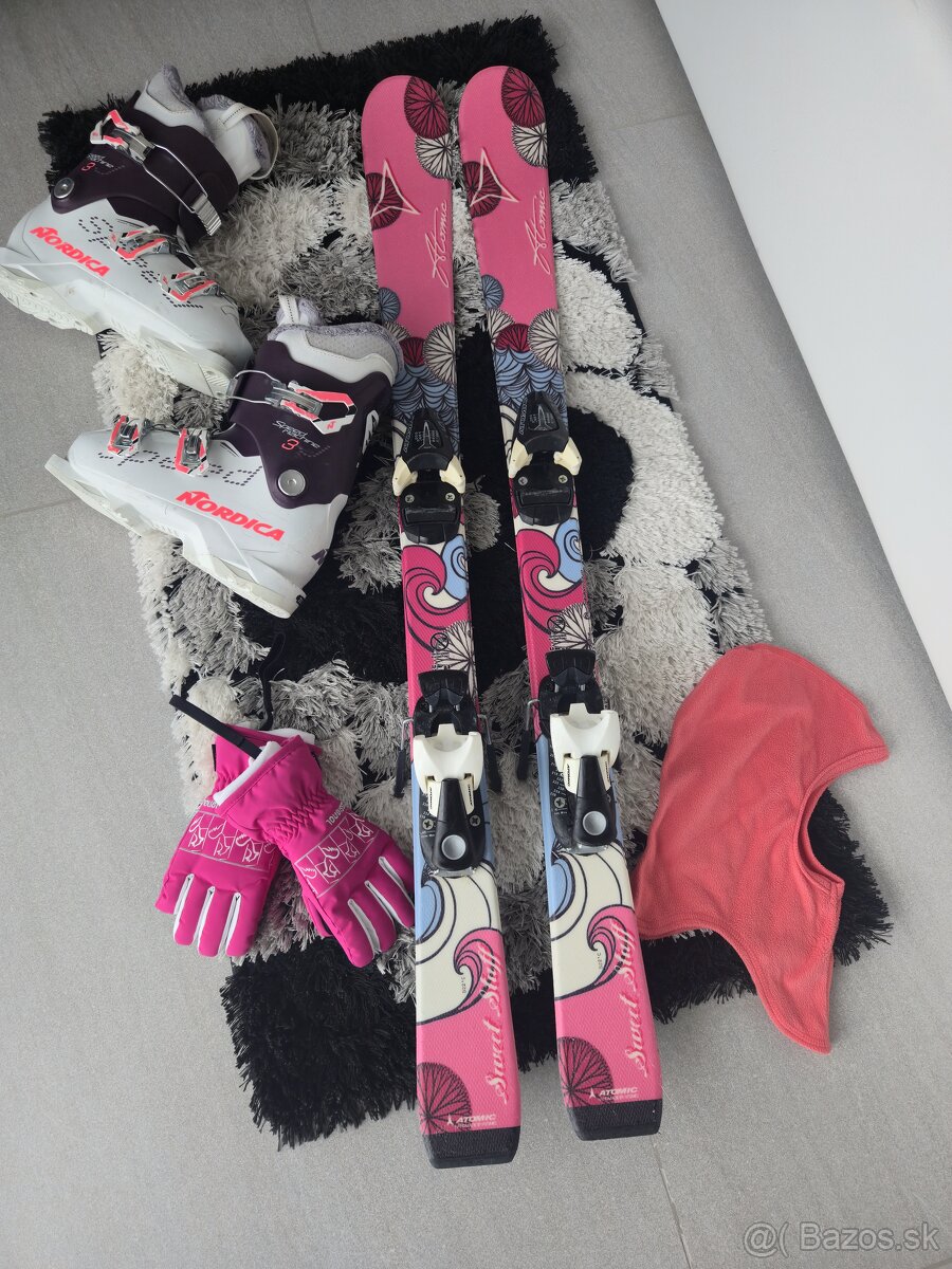 Detské lyze v.110, lyžiarky 22.5cm