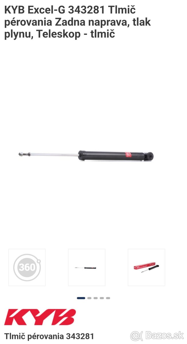 Predam 2 nove zadne tlmice KYB