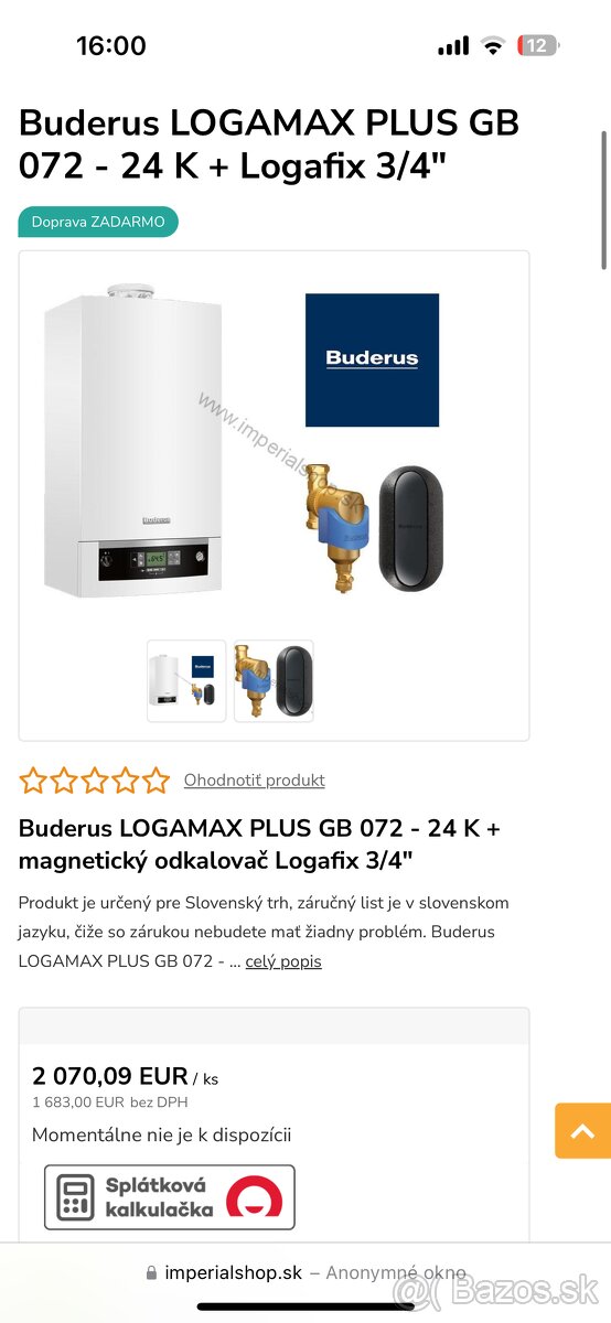 Buderus LOGAMAX PLUS GB 072 - 24
