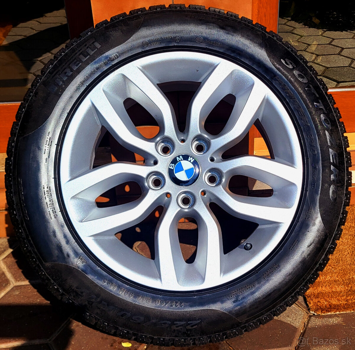 alu R17 5x120, zimné pneu Pirelli 225/60, BMW X3