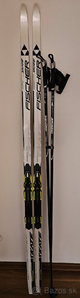 Skate Fischer 177cm, Palice atomic carbon , Topánky