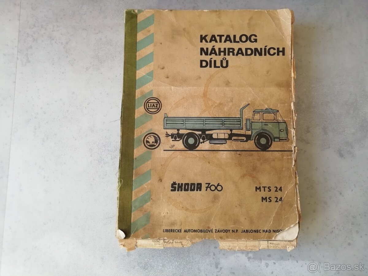 Škoda 706 MTS - katalog náhradních dílů