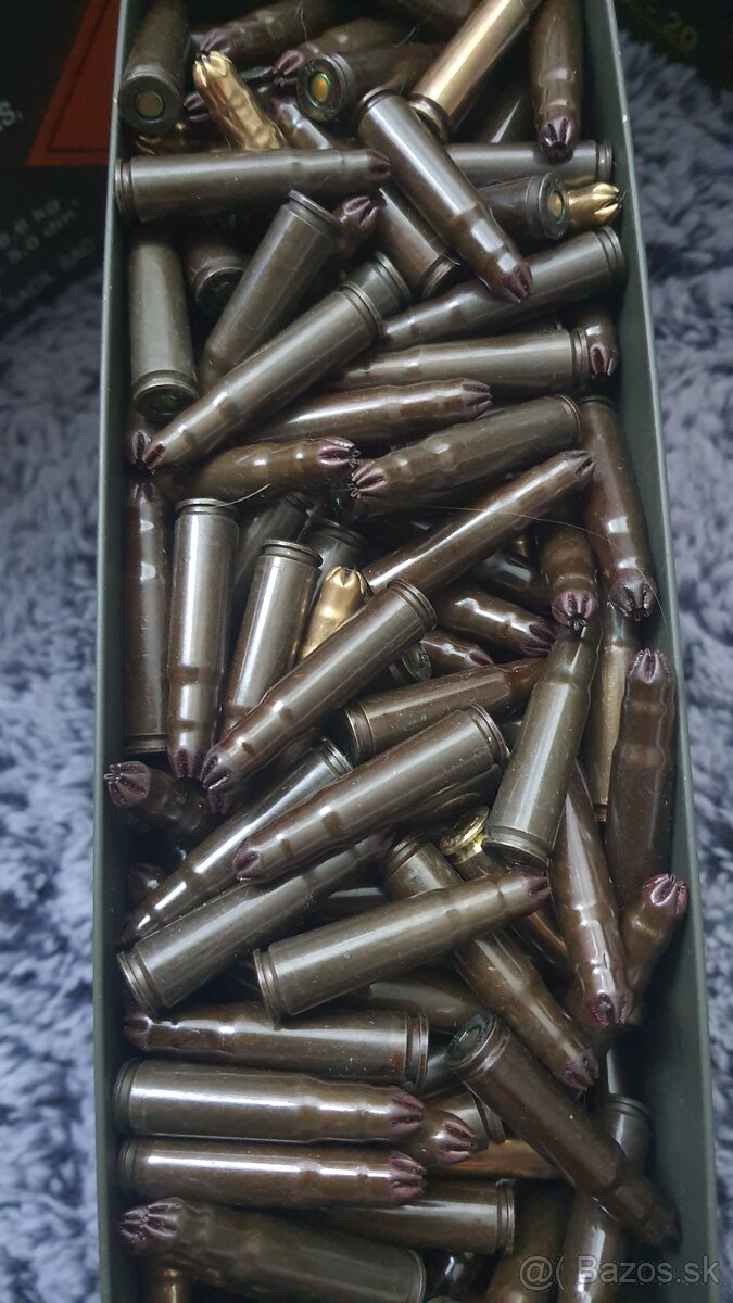 Slepé, akustické náboje strelivo 7,62x39, 7,62x 54R, 7,62x25