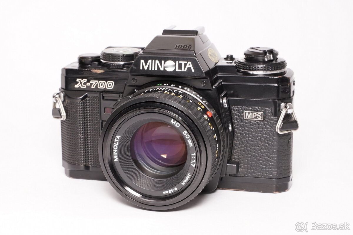 Minolta X-700, MD 50mm/1,7, puzdro-Predané