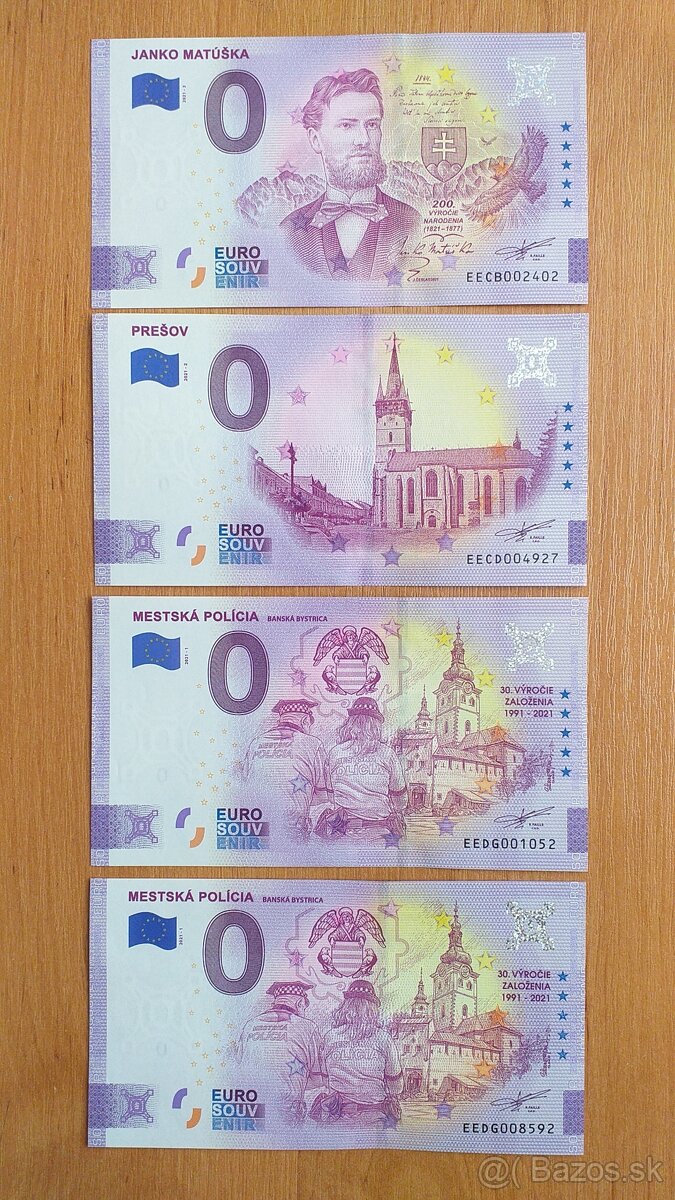0 euro bankovka, 0 euro souvenir, 0€ bankovka 3