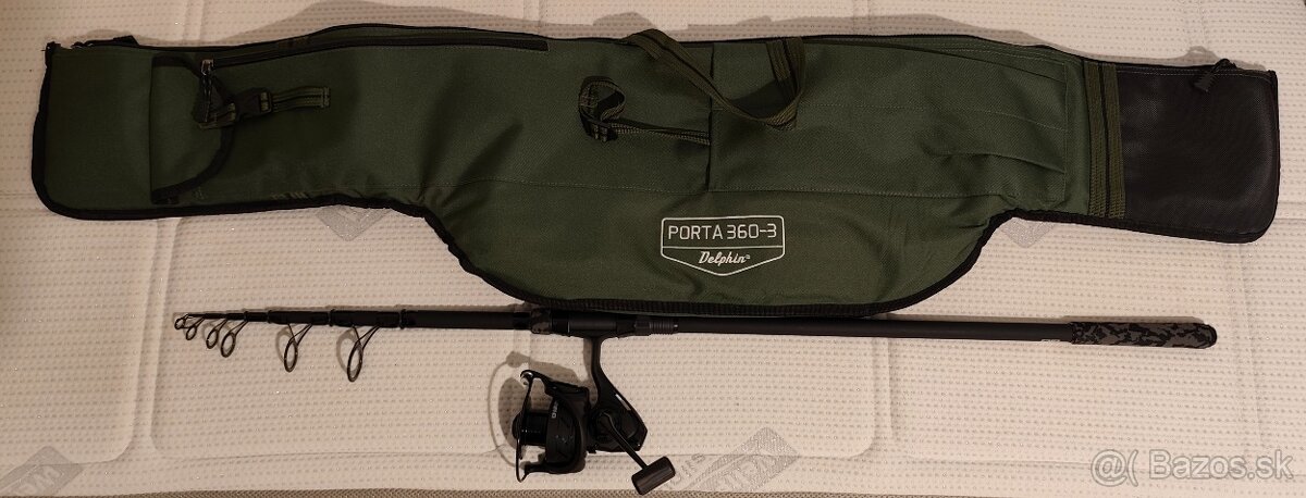 Kaprársky prút s navijakom a púzdrom