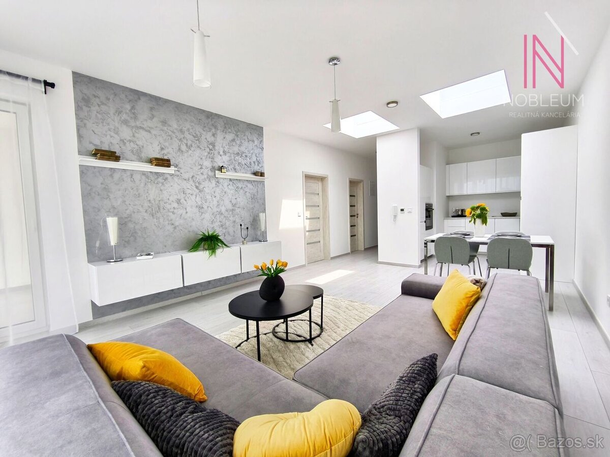 Na predaj štýlový kompletne zariadený 2 izbový byt s terasou