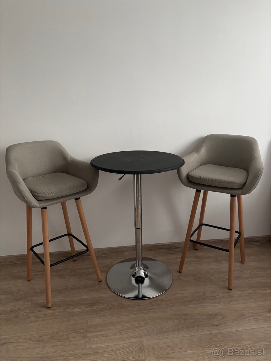 Predám set- barový stolík + 2 stoličky