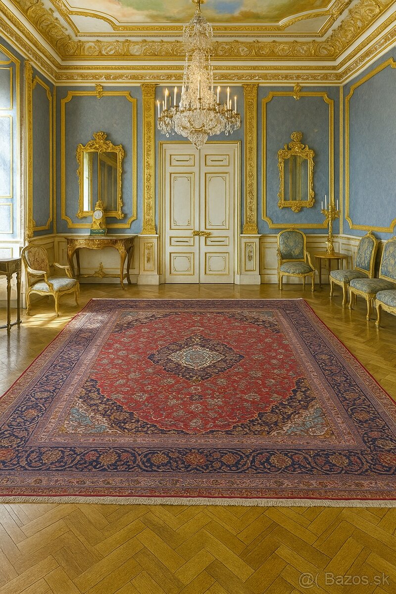 🌟Luxusný ručne viazaný perzský koberec Keshan 400×300 cm🌟