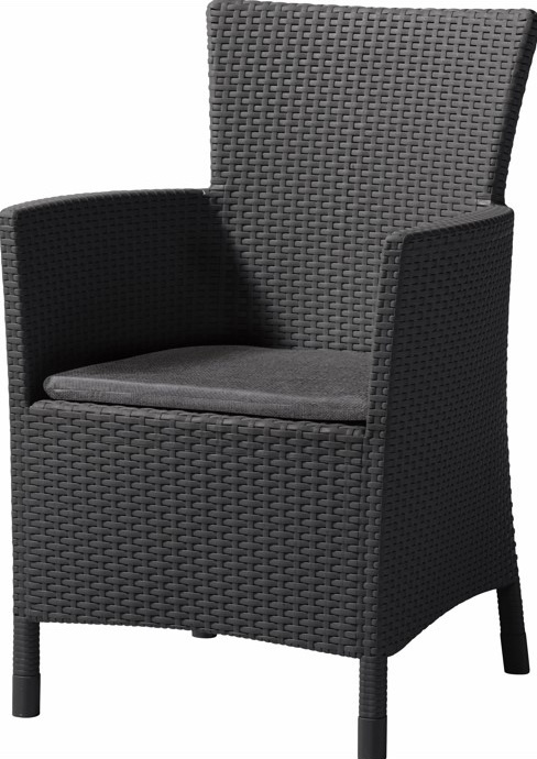 Záhradné kreslo grafitové