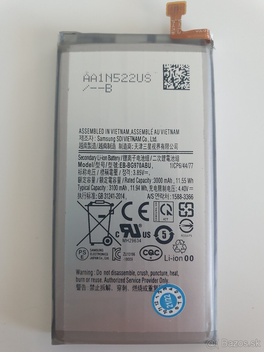 Predám baterie na Samsung Galaxy s10e G970F