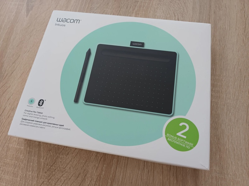 Grafický Tablet Wacom Intuos S Bluetooth - pistáciový