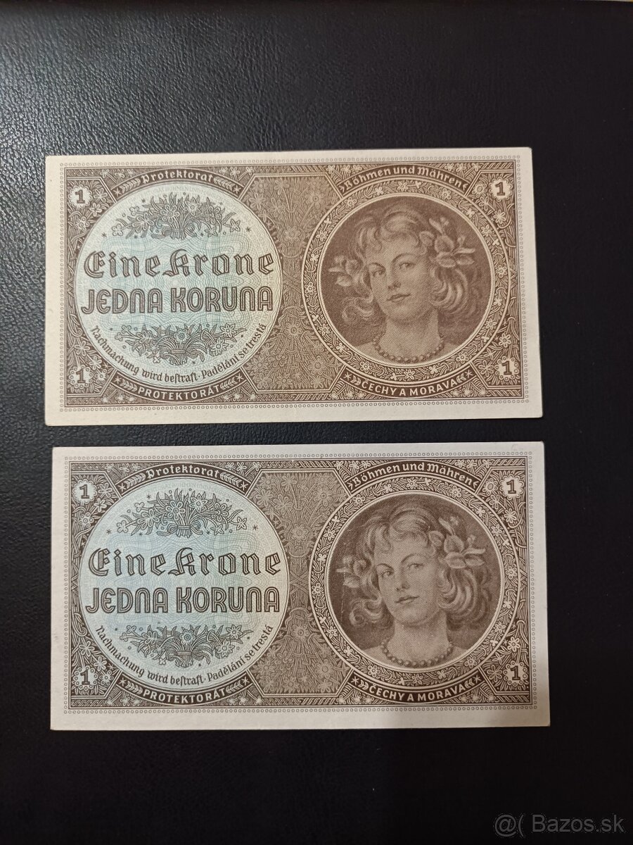 Bankovky 1 Kčs