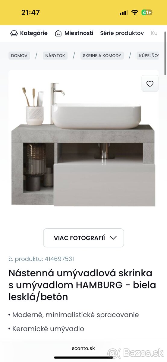 Predam novy kupelnovy stolik