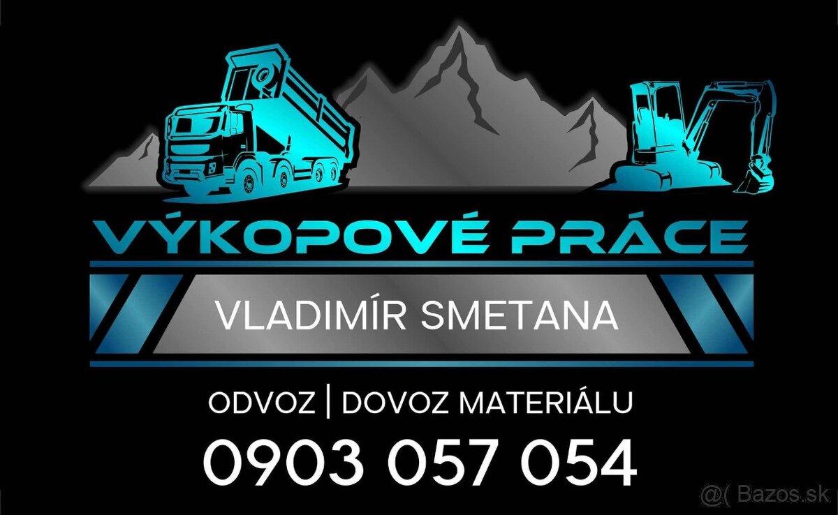 Zemne vykopove prace minibagrom 2,7t